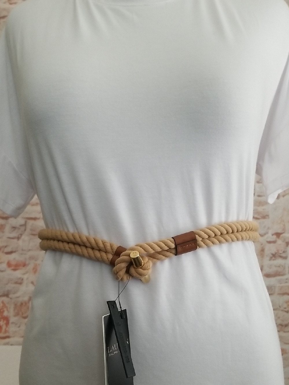 New Ralph Lauren Rope Toggle Belt - Picture 3 of 11